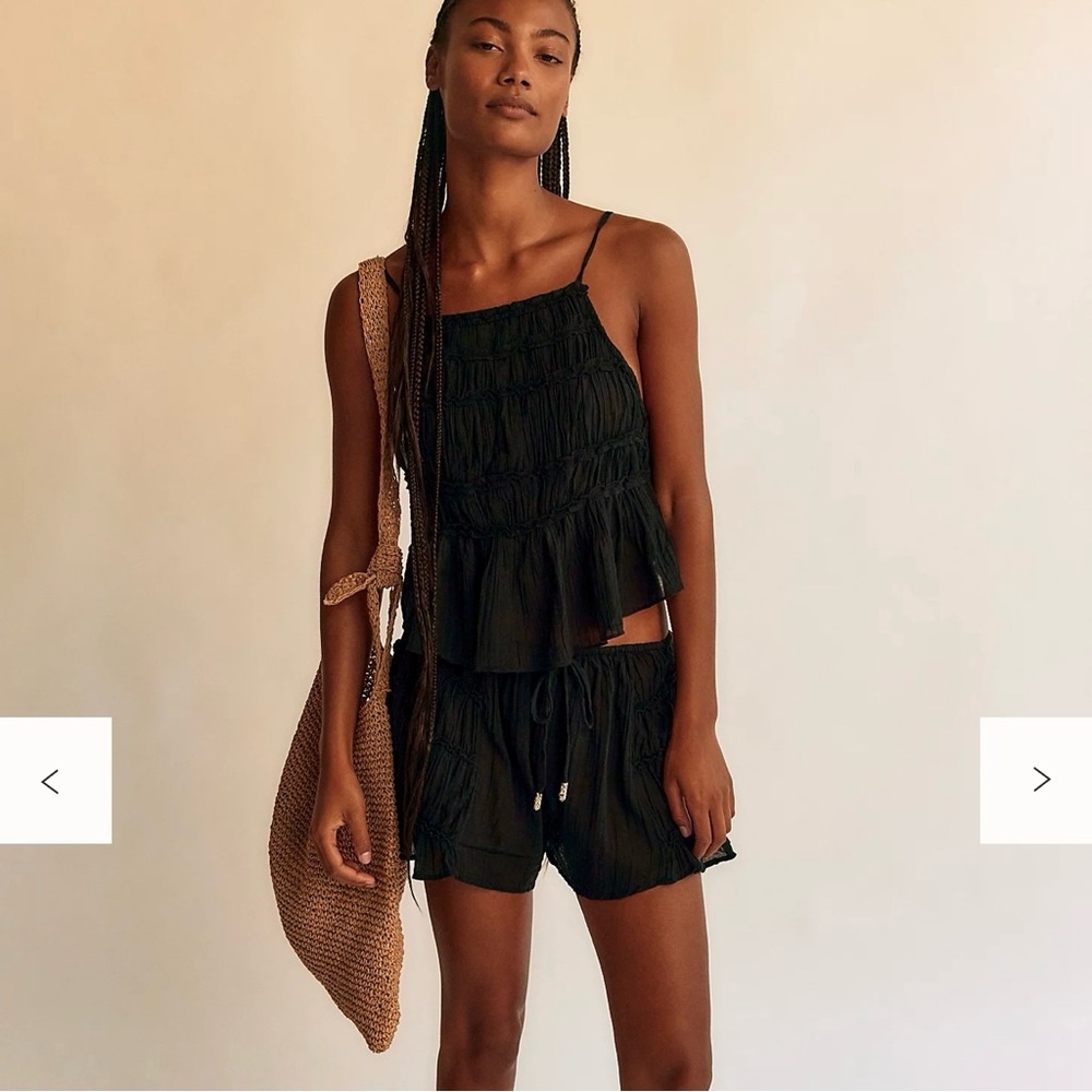 Free People Black Women Shorts
